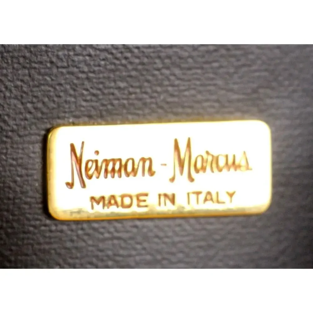 Neiman Marcus ITALY YELLOW SNAKE SKIN FRAME X-BODY SHOULDER BAG CLUTCH PURSE